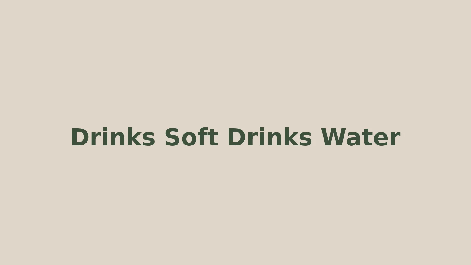 Soft Drinks & Water